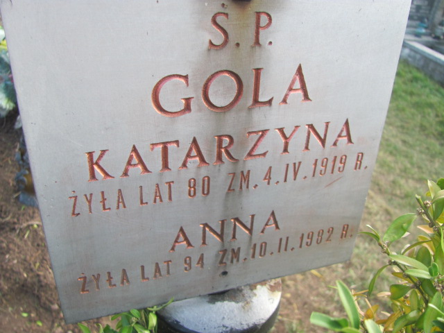 Katarzyna Gola 1839 Brzeziny k/Morawicy - Grobonet - Wyszukiwarka osób pochowanych