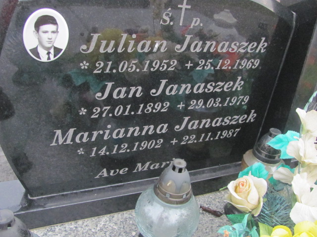 Julian Janaszek 1952 Brzeziny k/Morawicy - Grobonet - Wyszukiwarka osób pochowanych