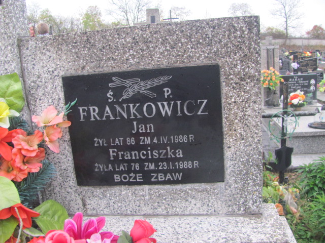 Jan Frankowicz 1900 Brzeziny k/Morawicy - Grobonet - Wyszukiwarka osób pochowanych