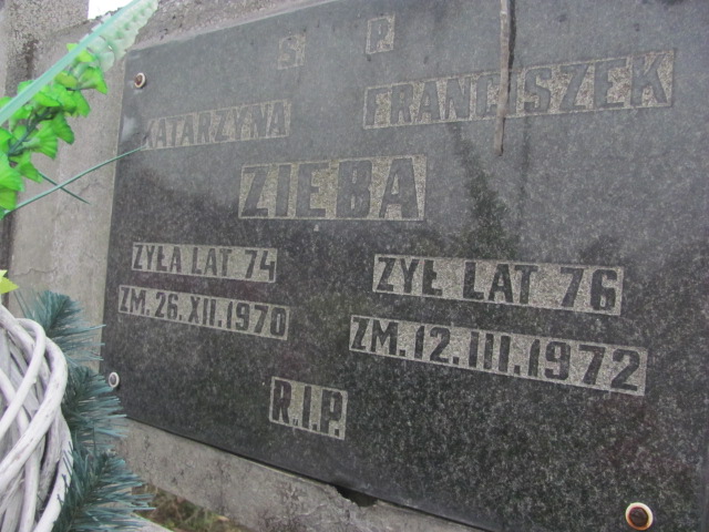 Katarzyna Zięba 1896 Brzeziny k/Morawicy - Grobonet - Wyszukiwarka osób pochowanych